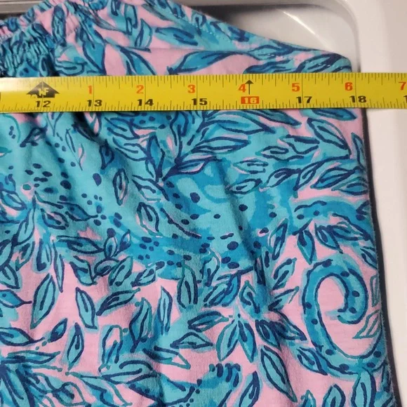 Lilly Pulitzer Collins Tank Dress Size Medium Knee Length Blue Pink - Picture 12 of 14